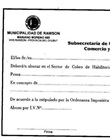 Nota de sector habilitación comercial